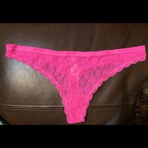 New pink Lace Victoria’s Secret thong